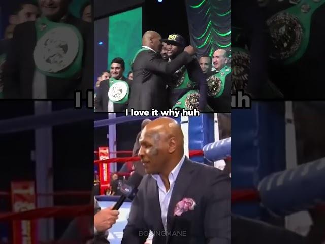 Mike Tyson would like to fight Floyd Mayweather