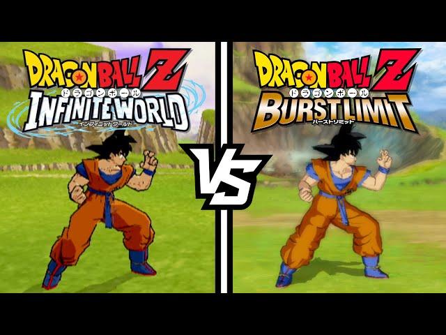 Comparing DBZ Infinite World VS Burst Limit