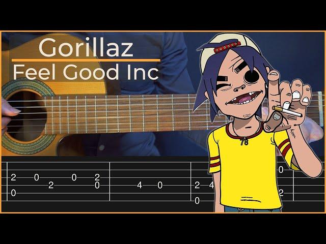 Gorillaz - Feel Good (Simple Guitar Tab)