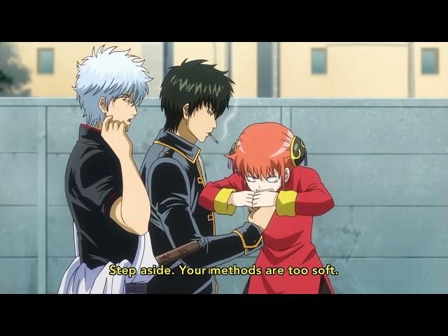 Kagura and Gintoki Wants to Get the Battery Gintama