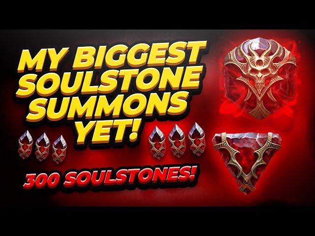 INSANE 300 SOULSTONE SUMMONS! On the Hunt for High Level Souls! | Raid: Shadow Legends