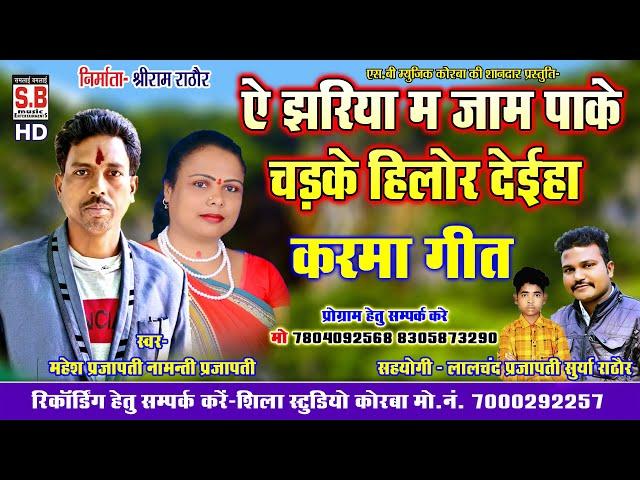 A Jhariya Ma Jaam Pake | Cg Song | Mahesh Prajapati Namanti Prajapati | New Chhattisgarhi Geet | SB