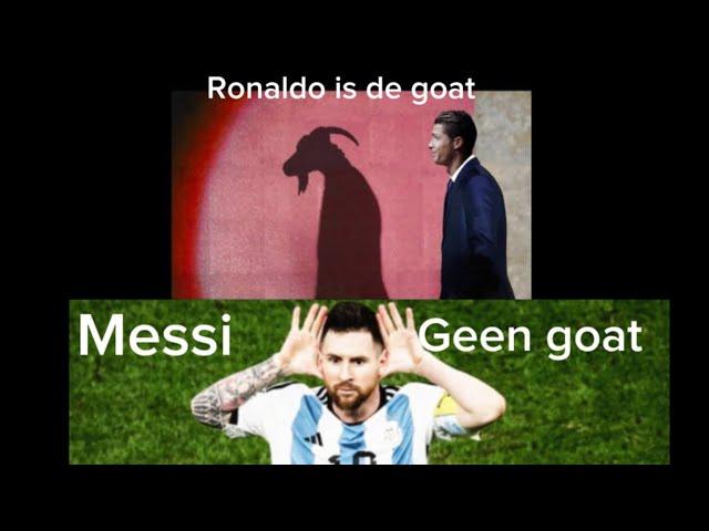 Messi geen gout Ronaldo is de goat