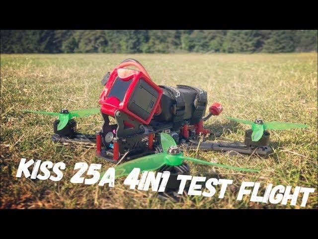 Flyduino KISS 25A 4in1 test flight on DemonRC Blaze