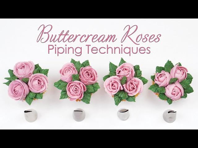 Best Piping Tips For Buttercream Roses  - Cupcake Tutorial