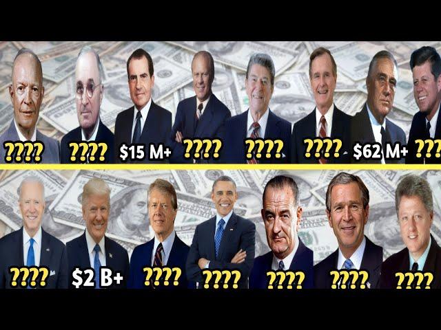 America's 15 Wealthiest Presidents 2024 | presidents of the united states of america | #youtube