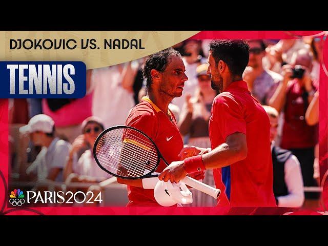 Novak Djokovic STANDS TALL against Rafael Nadal in singles competition | Paris Olympics | NBC Sports