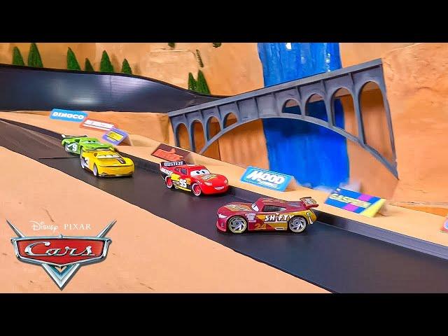 Will Lightning McQueen Be the Champion? | Radiator Springs Ornament Valley 500 Race | Pixar Cars