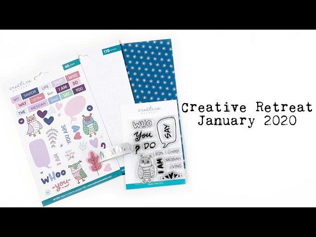 Creative Retreat Kits | Who Do You I Am? | January 2020 Faith Art Box