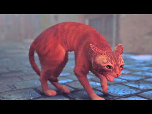 Stray (PS5) - 1st Chase Sequence - Cat escapes from monsters 4K