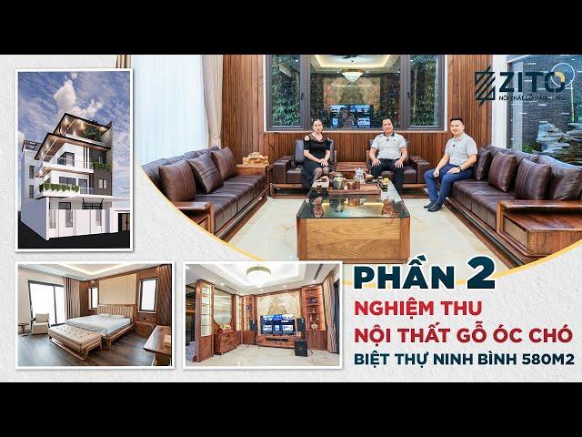 Thực tế Công trình hoàn thiện Thiết kế & Thi công Nội thất Gỗ Biệt thự diện tích sử dụng 580m2