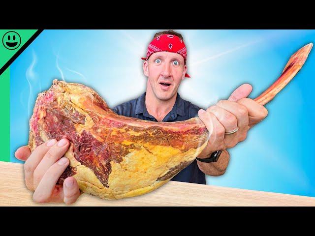 ILLEGAL 67 Day Aged Steak!! $100 Street Food Challenge in Spain!!