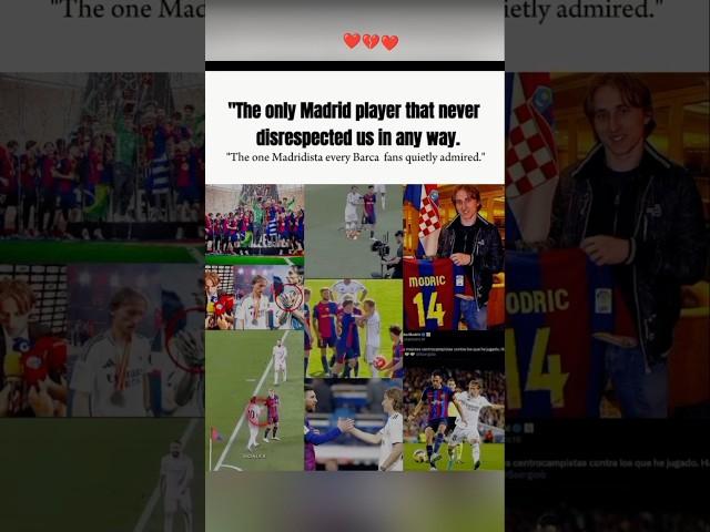 **Luka Modrić: The Only Madrista Barcelona Admired!**