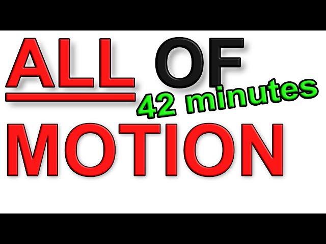 A Level Physics Revision: ALL of Motion (in 42 minutes)