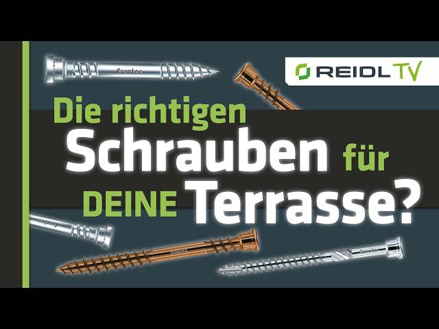 Terrassotec-Schrauben Eurotec - Terrassenbauschrauben für Holzdielen / DIY Terrassenbau [German]