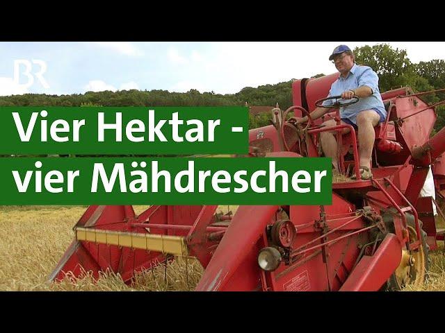 Landtechnik-Sammler: Getreideernte mit Oldtimer-Mähdreschern | Unser Land | BR