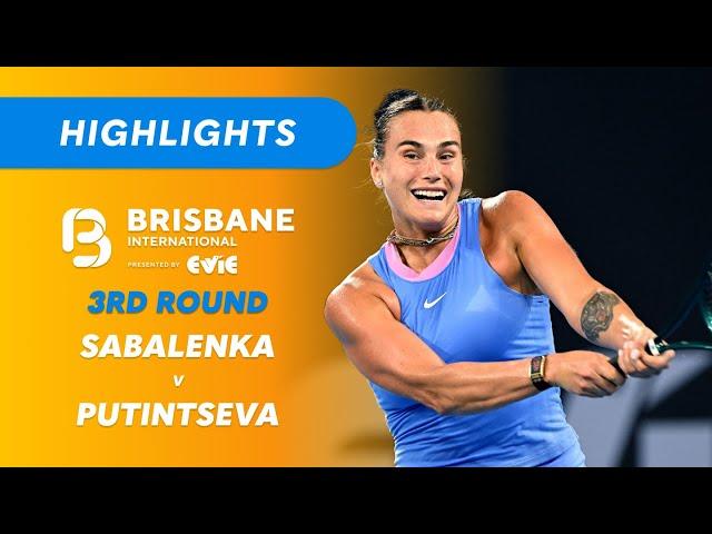 Aryna Sabalenka v Yulia Putintseva - Brisbane International Highlights | Wide World of Sports