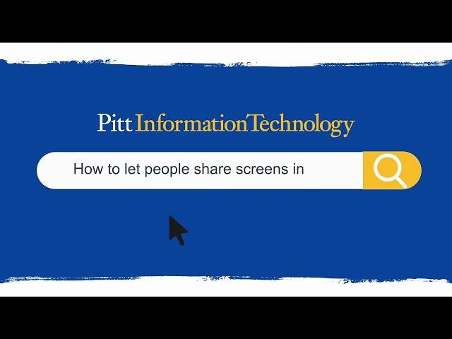 How to let people share screens in Zoom