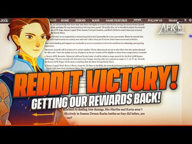 DEVELOPERS RESPONDS TO THE CONTROVERSY!! IT'S A REDDIT VICTORY!!【AFK Journey】