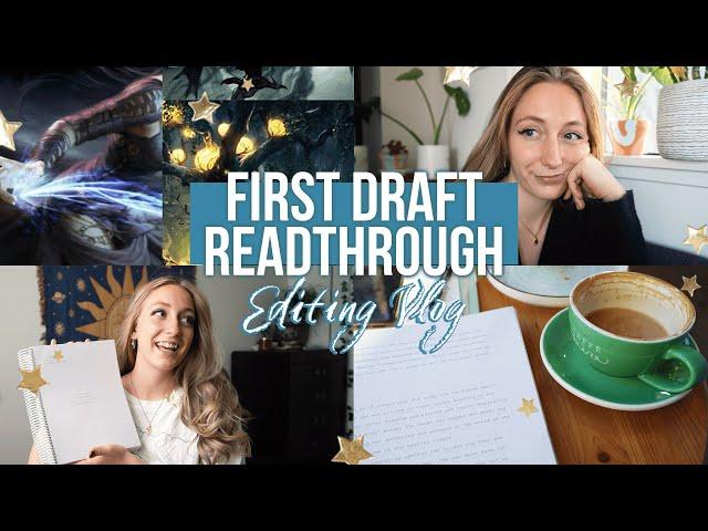 Reading the First Draft of My Book! | writing vlog - revisions