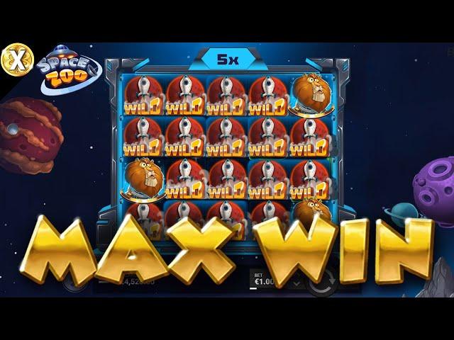  First 10,000x MAX WIN On Space Zoo!  EPIC Big WIN New Online Slot!