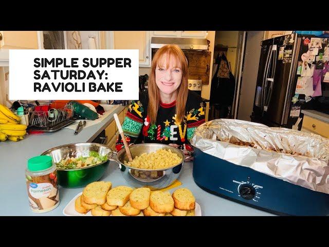 SIMPLE SUPPER SATURDAY: RAVIOLI BAKE