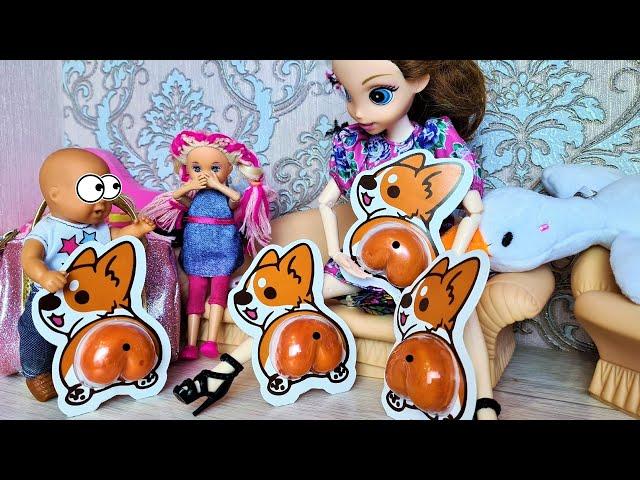 ARE THESE REALLY MAX'S CANDIES?!Katya and Max are a fun family! Funny Barbie Dolls Darinelka TV