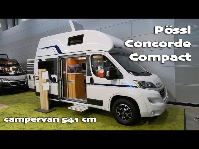 Small campervan Pössl Concorde Compact | only 541 cm | Super Compact | large bathroom and 215 cm bed