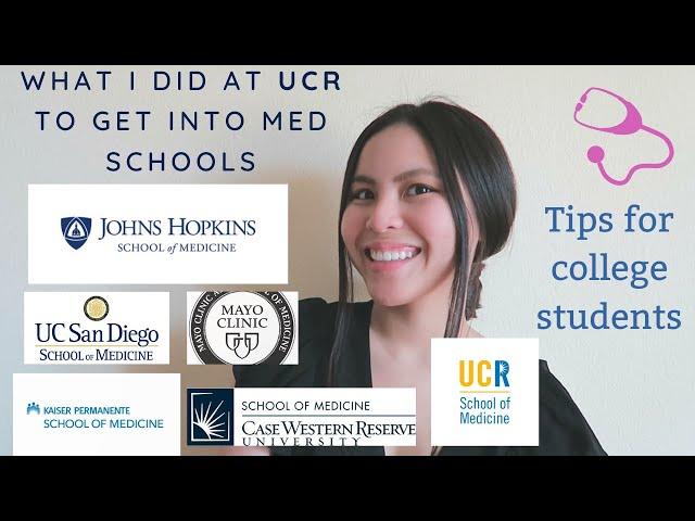 How I Got Into MEDICAL SCHOOLS (Stats Included) | Advice for Premeds