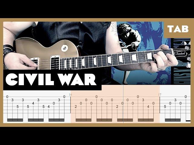 Guns N’ Roses - Civil War - Guitar Tab | Lesson | Cover | Tutorial