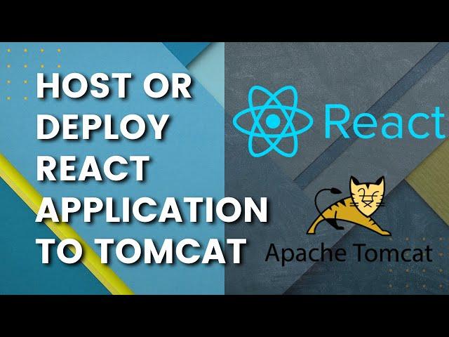 How to Host / Deploy React application to Tomcat Server | React | A little coding