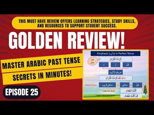 Fast Track Your Arabic Past Tense Learning with This Proven Review!