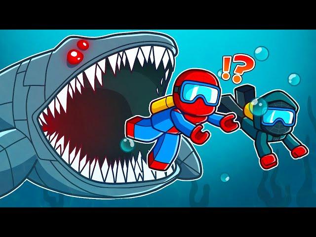 Spiderman and Miles Get Swallowed By SEA MONSTERS in Roblox!