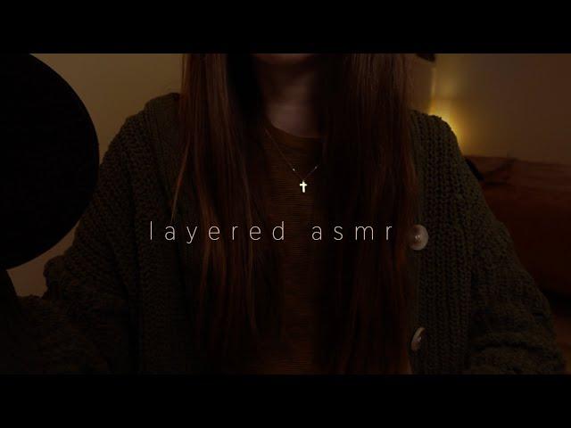 ASMR Layered Sounds, Rainy Night for Deep Sleep (No Talking, Face Brushing, 3 Hours)