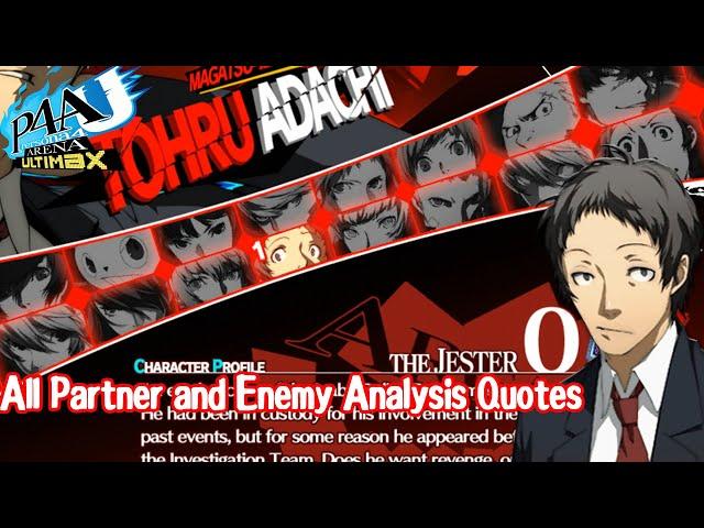 Navigator Adachi Roasts the Ultimax Cast | Persona 4: Arena Ultimax