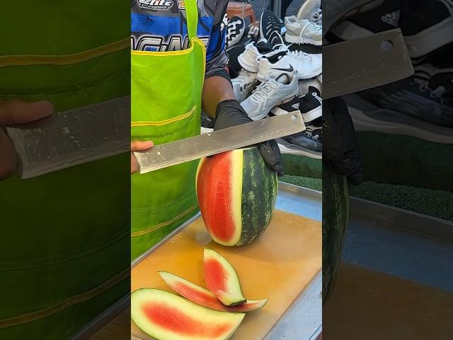 Only $0.8! Thai Fresh Watermelon - Fruit Cutting Skills