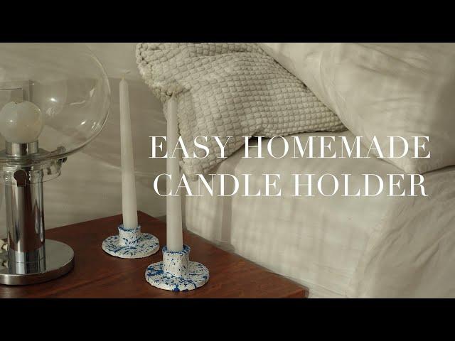 DIY CANDLE HOLDER  // english subtitles