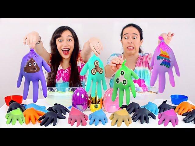 NÃO ESCOLHA A LUVA ERRADA DE FIDGET TOYS  Desafio das Luvas Misteriosas - Somos 8 milhões! 