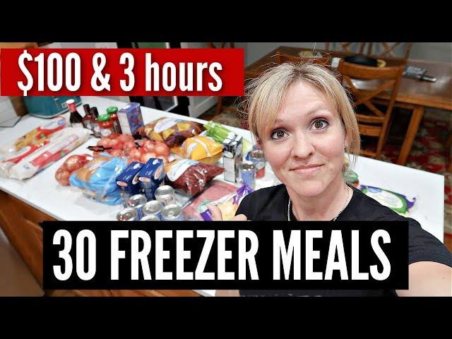 GROCERY HAUL & MONTHLY FREEZER MEAL PREP ON A BUDGET | 30 EASY MEALS FOR A LARGE FAMILY