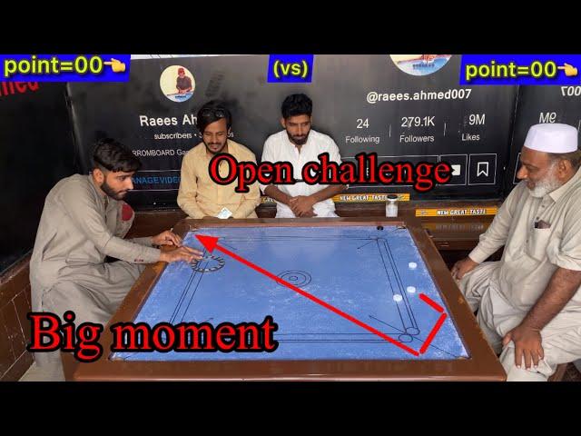 most carrom young player aqib na shah g ko open challenge da diya kya bna ga full video aaj match