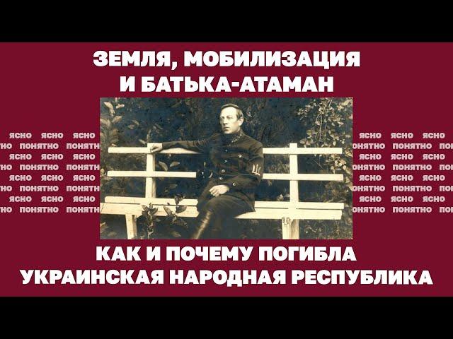 Земля, мобилизация и батька-атаман. Как и почему погибла Украинская Народная Республика