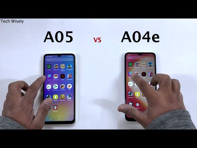 SAMSUNG A05 vs SAMSUNG A04e - Speed Test