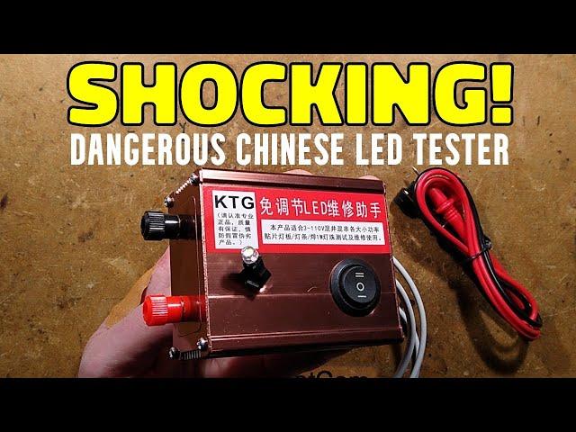 Horrific LED tester that can literally kill you - (with scary schematic)