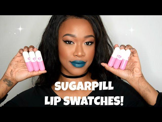 NEW Sugarpill Pretty Poison Lipsticks: Lip Swatches (ALL SHADES!)