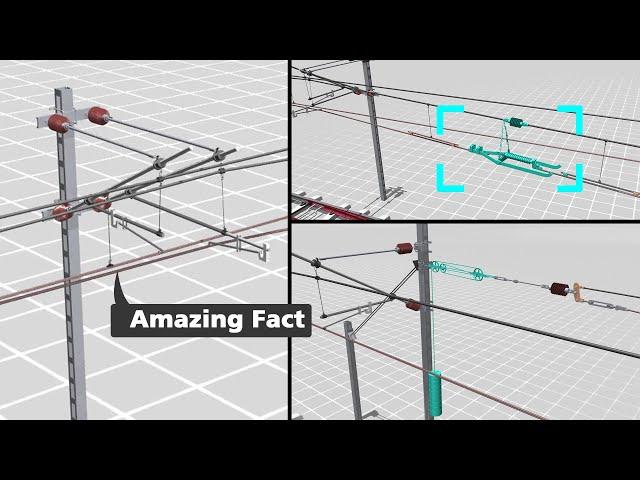 Amazing facts behind railway electrification system | catenary system |