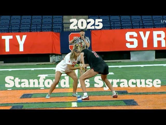 Stanford vs Syracuse | 2025 Women's Lacrosse Highlights