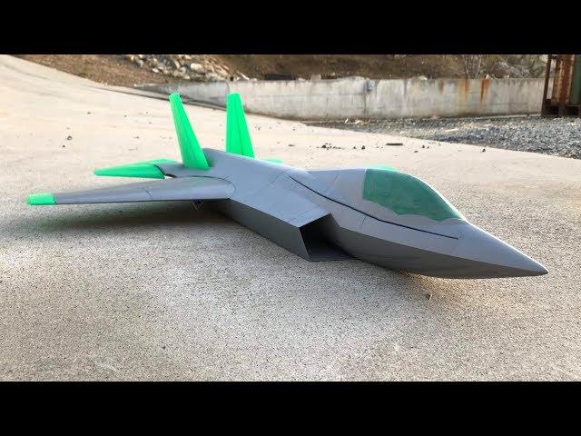 3D Printed Modern Fighter Jet First Flight | 3D Flight