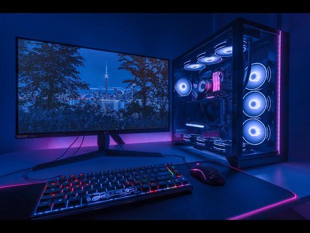 Cyber Blue Neon Pink AMD Ryzen 5900x Asus TUF 3080 PC Build!