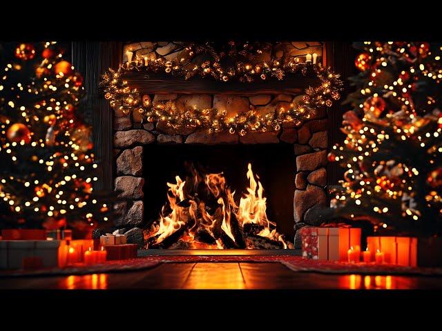 Cozy Xmas Fireplace 4K | Crackling Fire Sounds in Relax Ambience to Relieve Stress and Cure Insomnia