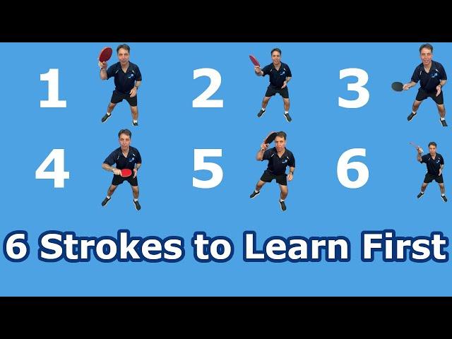 6 Important Strokes to Learn in Table Tennis